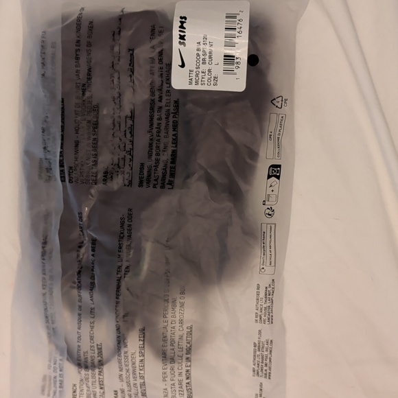 Nike X Skims Micro Scoop Bra L Currant - Picture 6 of 6